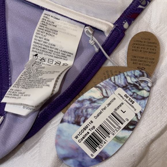 NWT Prana dusted peri jasmine Cosima bikini top Sz L - Picture 9 of 11